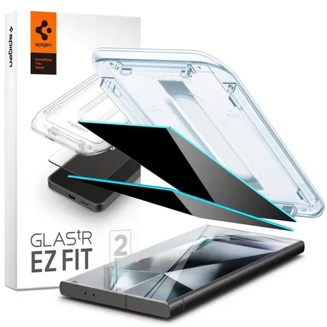 Spigen Glass tR EZ Fit Privacy 2 Pack ochranné sklo pro Samsung Galaxy S24 Ultra / 2ks