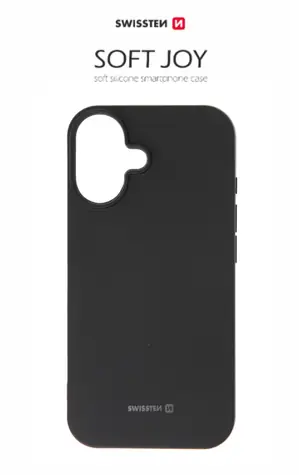 SWISSTEN SOFT JOY pouzdro pro Apple iPhone 16 černá