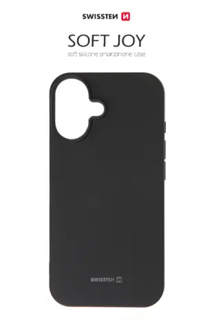 SWISSTEN SOFT JOY pouzdro pro Apple iPhone 16 Plus černá