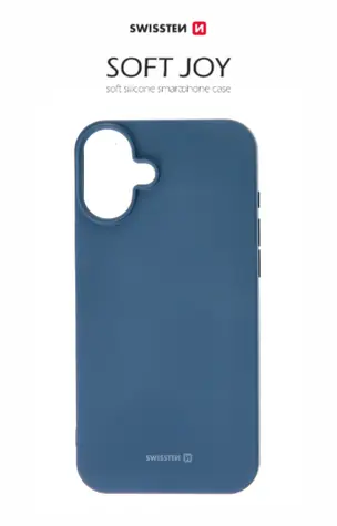 SWISSTEN SOFT JOY pouzdro pro Apple iPhone 16 modrá