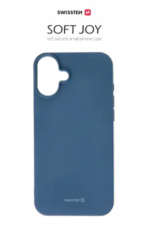 SWISSTEN SOFT JOY pouzdro pro Apple iPhone 16 Plus modrá