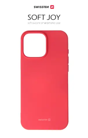 SWISSTEN SOFT JOY pouzdro pro Apple iPhone 16 Pro Max červená