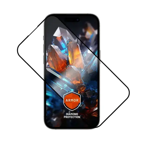 FIXED Ultra odolné tvrzené sklo Armor s Anti-dust aplikátorem a AR vrstvou pro Apple iPhone 14 Pro Max / černé