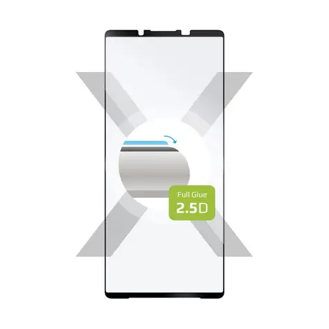 FIXED Ochranné tvrzené sklo Full-Cover pro Sony Xperia 1 VI / lepení přes celý displej / černé