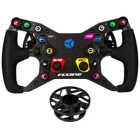 Cube Controls F-CORE / Závodní volant / 2+ pádla / rozbočovač / 12 tlačítek 