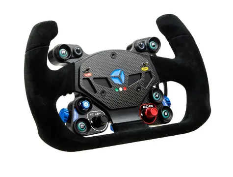 Cube Controls GT Pro Zero modrá / Závodní volant / 2 pádla / 5 tlačítek / USB 