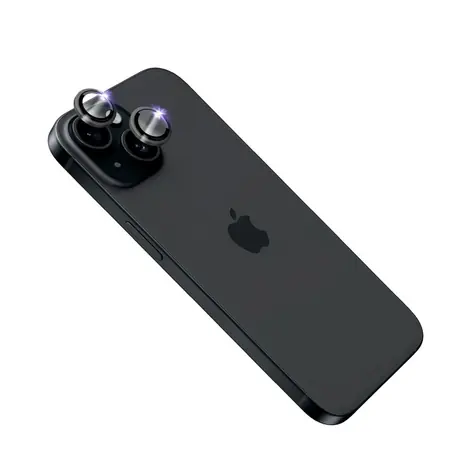 FIXED Safírová ochrana čoček fotoaparátů Sapphire Camera Glass pro Apple iPhone 15/15 Plus černá