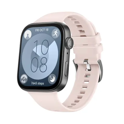 FIXED Silikonový řemínek Silicone Strap pro Huawei Watch FIT 3 růžový