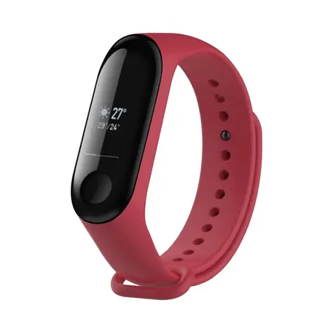 FIXED Silikonový řemínek Silicone Strap pro Xiaomi Mi Band 3/4 růžový