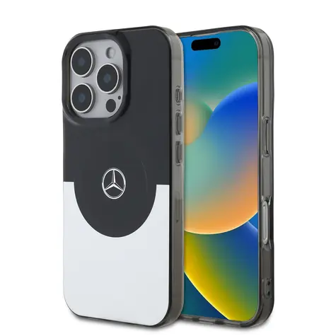 Mercedes PC/TPU Double Layer MagSafe Zadní Kryt pro Apple iPhone 16 Pro černá/Silver