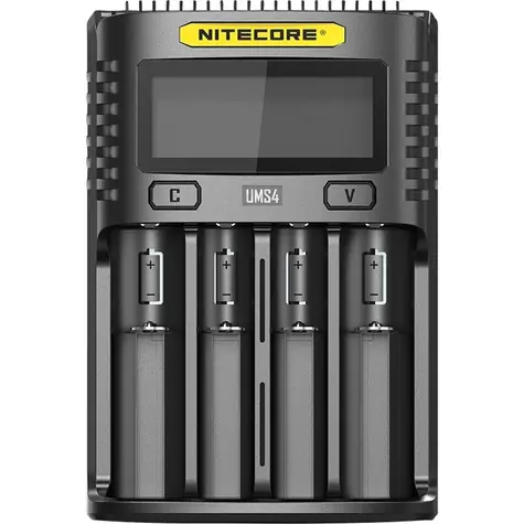 Nitecore UMS4 / Nabíječka baterií / až 4 baterie AAA nebo AA / LCD 