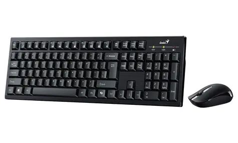 Genius KM-8101 černá / Bezdrátový set 2.4GHz mini reciever / Copilot / USB / CZ+SK layout