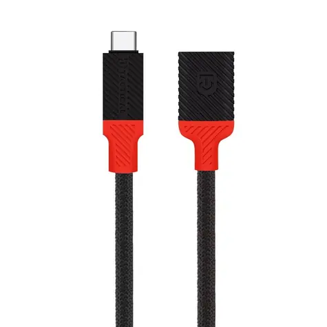 Tactical Pin4Fun Adapter USB-C/Lightning 0,1m černá/červená