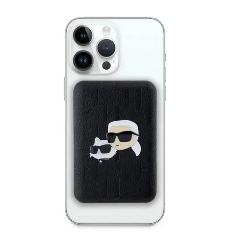 Karl Lagerfeld Embossed K&CH Heads MagSafe Powerbanka 5000mAh černá