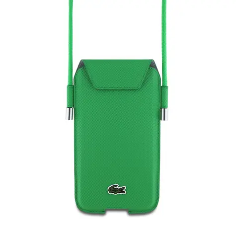 Lacoste PVC Iconic Petit Pique Kapsa na Telefon XL zelená