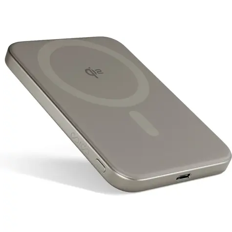 Epico UltraPack EM51 MagSafe Qi2 titanová / Bezdrátová powerbanka / 5000 mAh / USB-C / 20W