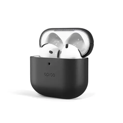 Epico Leather case Ochranné kožené pouzdro pro Apple Airpods 4/4 (ANC) černá