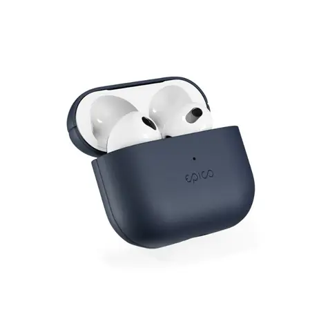 Epico Leather case Ochranné kožené pouzdro pro Apple Airpods 3 modrá