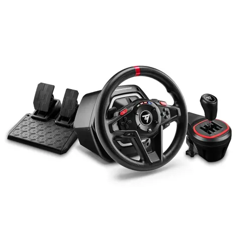 Thrustmaster T128 Shifter Pack / Sada volantu a pedálů + řadicí páka pro PC a Xbox