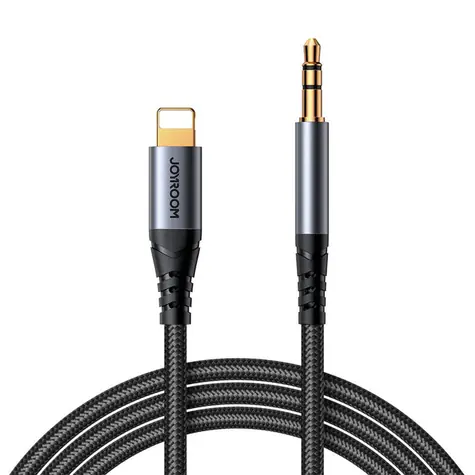 Joyroom SY-A06 Kabel Jack 3.5 mm (M) - Lightning (M) 1.2m šedá
