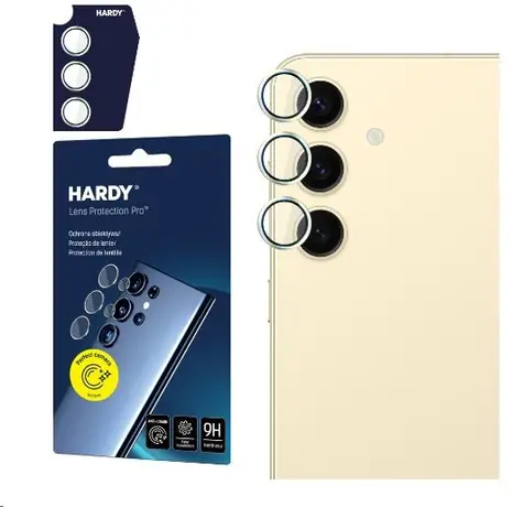 3mk HARDY Lens Protection Pro skla na fotoaparát pro Samsung Galaxy S24+ Yellow