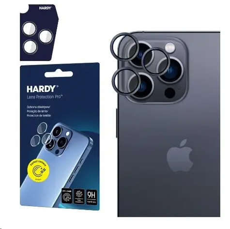 3mk HARDY Lens Protection Pro skla na fotoaparát pro Apple iPhone 14 Pro/14 Pro Max Graphite