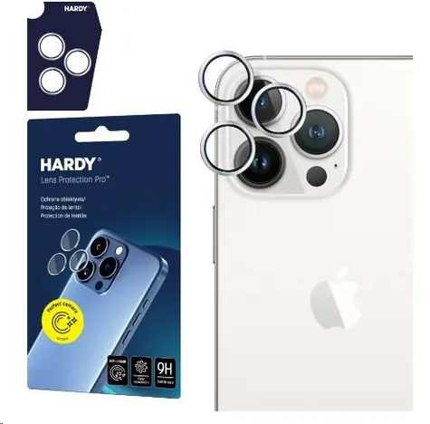 3mk HARDY Lens Protection Pro skla na fotoaparát pro Apple iPhone 15 Pro Max White