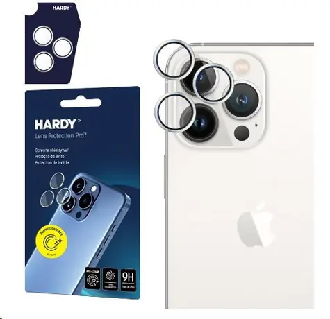 3mk HARDY Lens Protection Pro skla na fotoaparát pro Apple iPhone 15 Pro White