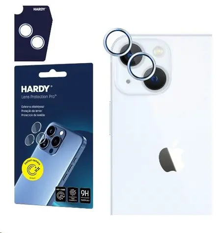 3mk HARDY Lens Protection Pro skla na fotoaparát pro Apple iPhone 15/15 Plus Blue