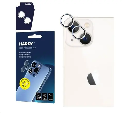 3mk HARDY Lens Protection Pro skla na fotoaparát pro Apple iPhone 15/15 Plus Silver