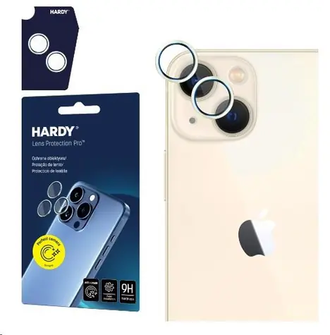 3mk HARDY Lens Protection Pro skla na fotoaparát pro Apple iPhone 15/15 Plus Yellow