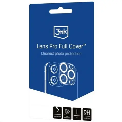 3mk Lens Pro Full Cover sklo na fotoaparát pro Apple iPhone 14 Pro/14 Pro Max