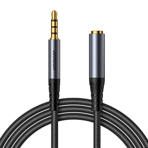 Joyroom SY-A09 Kabel Jack 3.5mm (M) - Jack 3.5mm (F) 1.2m černá 
