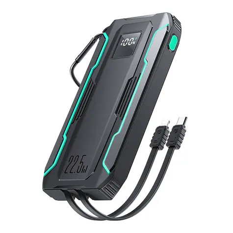 Joyroom JR-L017 černá / Power Bank / 10000 mAh / kabel Lightning / 1x USB-C 