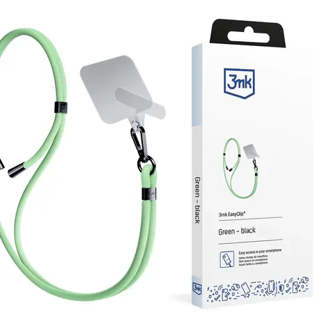 3mk EasyClip šňůrka na telefon Green (black)