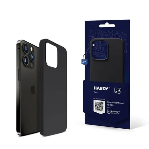 3mk Hardy Silicone MagCase zadní kryt pro Apple iPhone 15 Pro Max Graphite