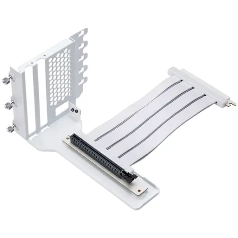 PHANTEKS Vertical GPU Bracket II + PCI-E 4.0 x16 riser ribbon cable bílá / 22 cm