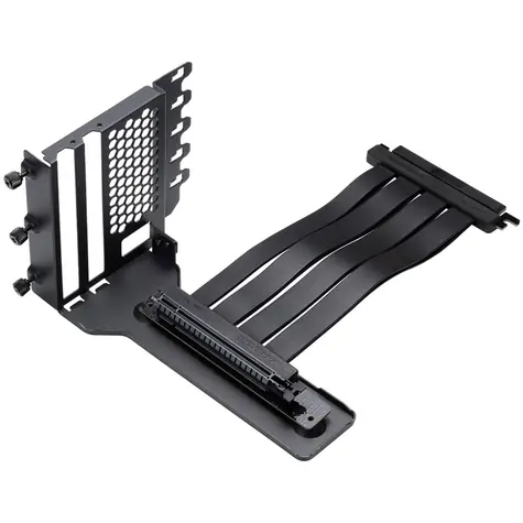 PHANTEKS Vertical GPU Bracket II + PCI-E 4.0 x16 riser ribbon cable černá / 22 cm