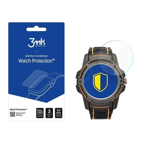 3mk Watch Protection FlexibleGlass hybridní sklo pro Hammer Watch Plus (3ks)