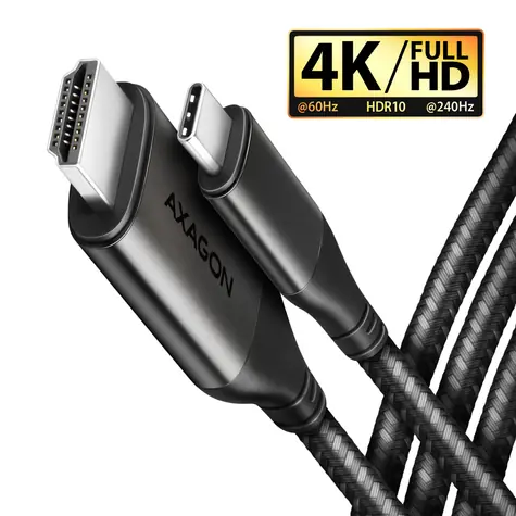 AXAGON RVC-HI2MC, USB-C -> HDMI 2.0 redukce / kabel 1.8m, 4K/60Hz HDR10