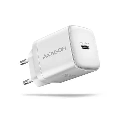 AXAGON ACU-PD30W bílá / nabíječka do sítě / 1x USB-C / 30W