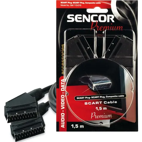 SENCOR SAV 113-008 Kabel SCART M-SCART M 21P 0.8 m