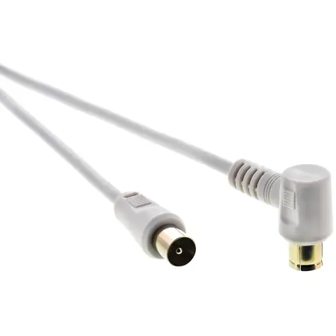 SENCOR SAV 169-050W anténní koaxiální kabel M-F 90° 5m