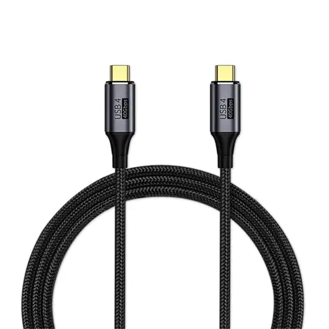 PremiumCord USB4 Gen 3x2 40Gbps 8K@60Hz opletený kabel Thunderbolt 3 délka 0.8m / 240W