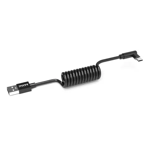 PORT CONNECT Spring cable USB-A do USB-C 10 PACK černá