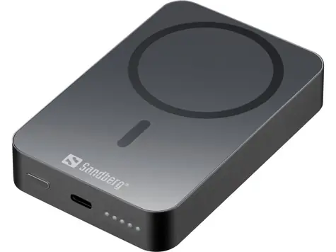 Sandberg Mag Wireless Powerbank černá / MagSafe / 10000mAh / USB-C / 15W