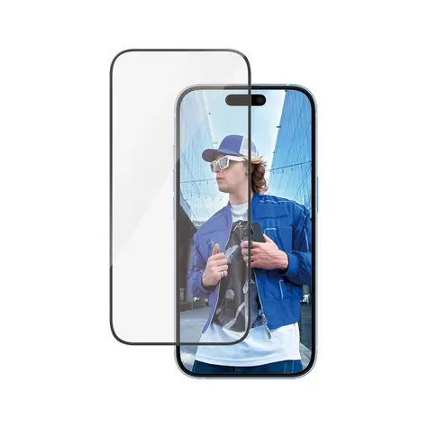 PanzerGlass Tvrzené sklo UWF s aplikátorem pro Apple iPhone 16/15 černá