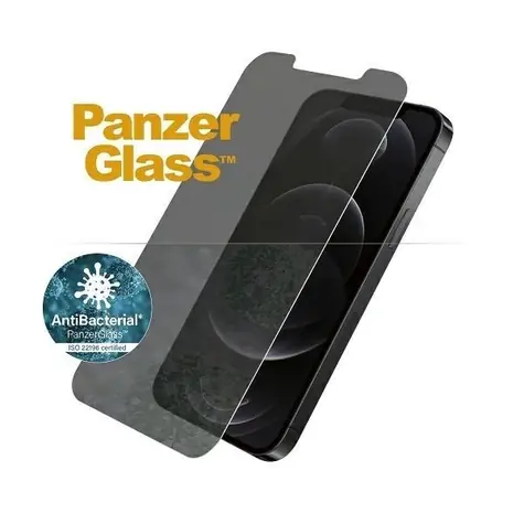 PanzerGlass Tvrzené sklo Privacy Standard Fit AB pro Apple iPhone 12/12 Pro čirá