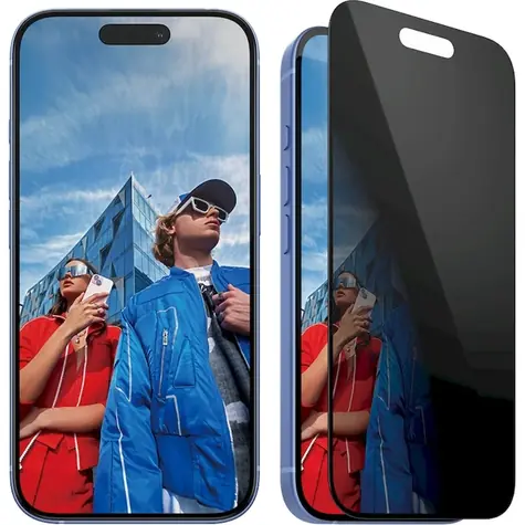 PanzerGlass Tvrzené sklo UWF Privacy s aplikátorem pro Apple iPhone 16/15 černá