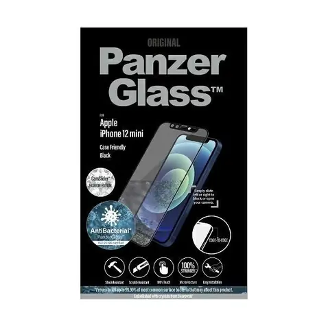 PanzerGlass Tvrzené sklo Case Friendly CamSlider Swarovski AB pro Apple iPhone 12 mini černá